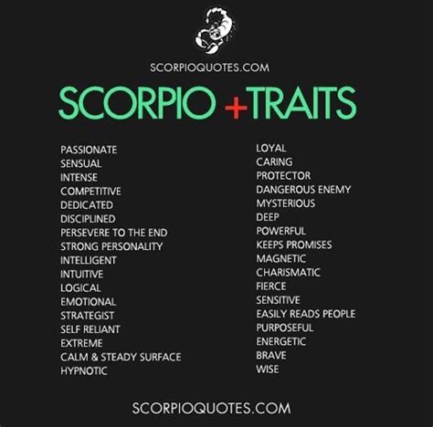 Scorpio Personality Traits .